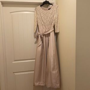 Floor length Jessica Howard lace gown